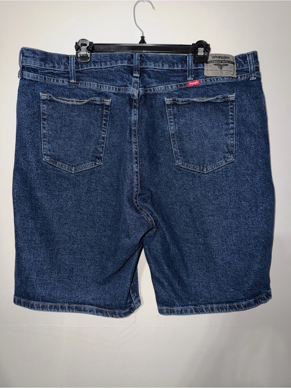 Wrangler Men's Dark Wash Denim Shorts